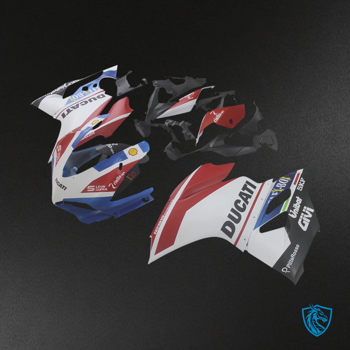 Ducati 1299 959 (2015–2020) Red & Blue - Fairing Kit