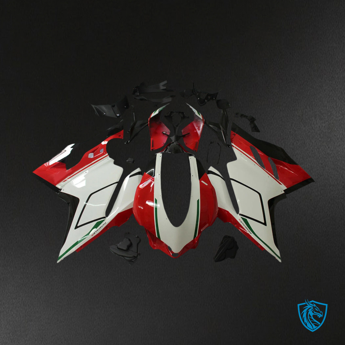 Ducati 1299 959 (2015–2020) Red and White - Fairing Kit