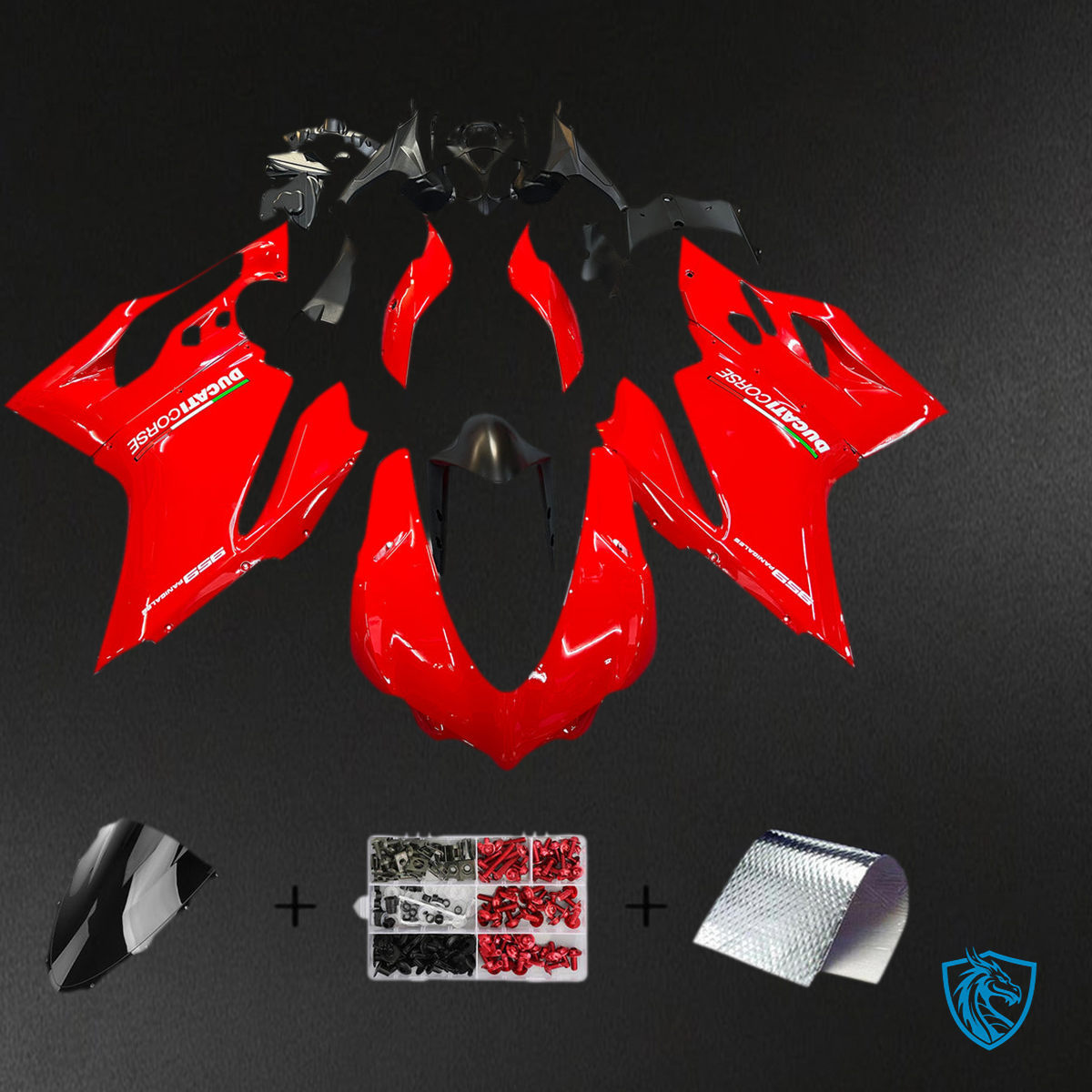 Ducati 1299 959 (2015-2020) Fairing Kit - Glossy Red - ABS Bodywork