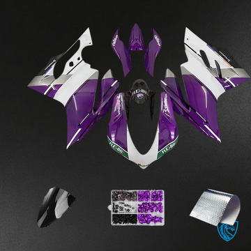 Ducati 1299 (2015-2020) Fairing Kit - Purple and White - ABS Bodywork