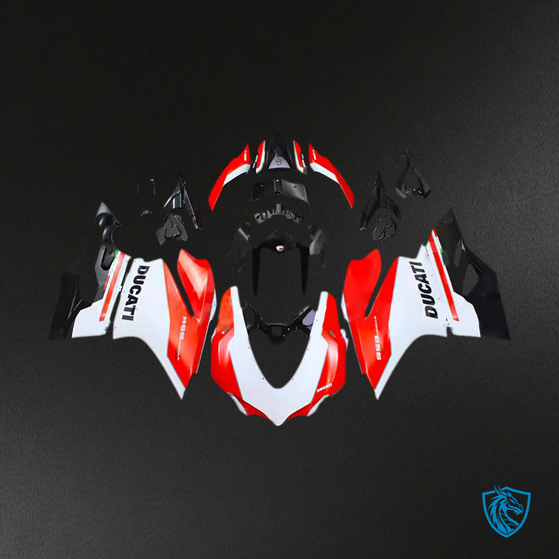 Ducati 1299 (2015-2020) Fairing Kit - Red, White and Black - ABS Bodywork