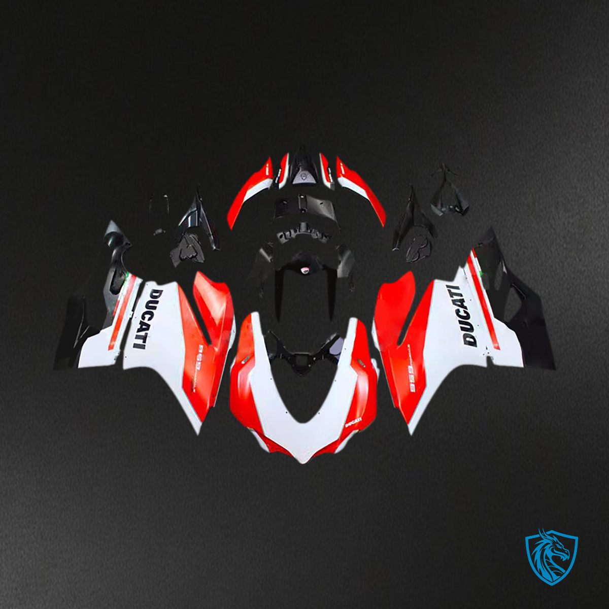 Ducati 1299 (2015-2020) Fairing Kit - Red, White and Black - ABS Bodywork