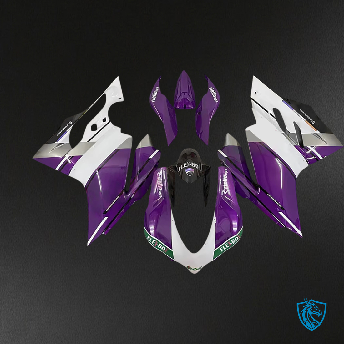 Ducati 1299 959 (2015-2020) Purple & White - Fairing Kit