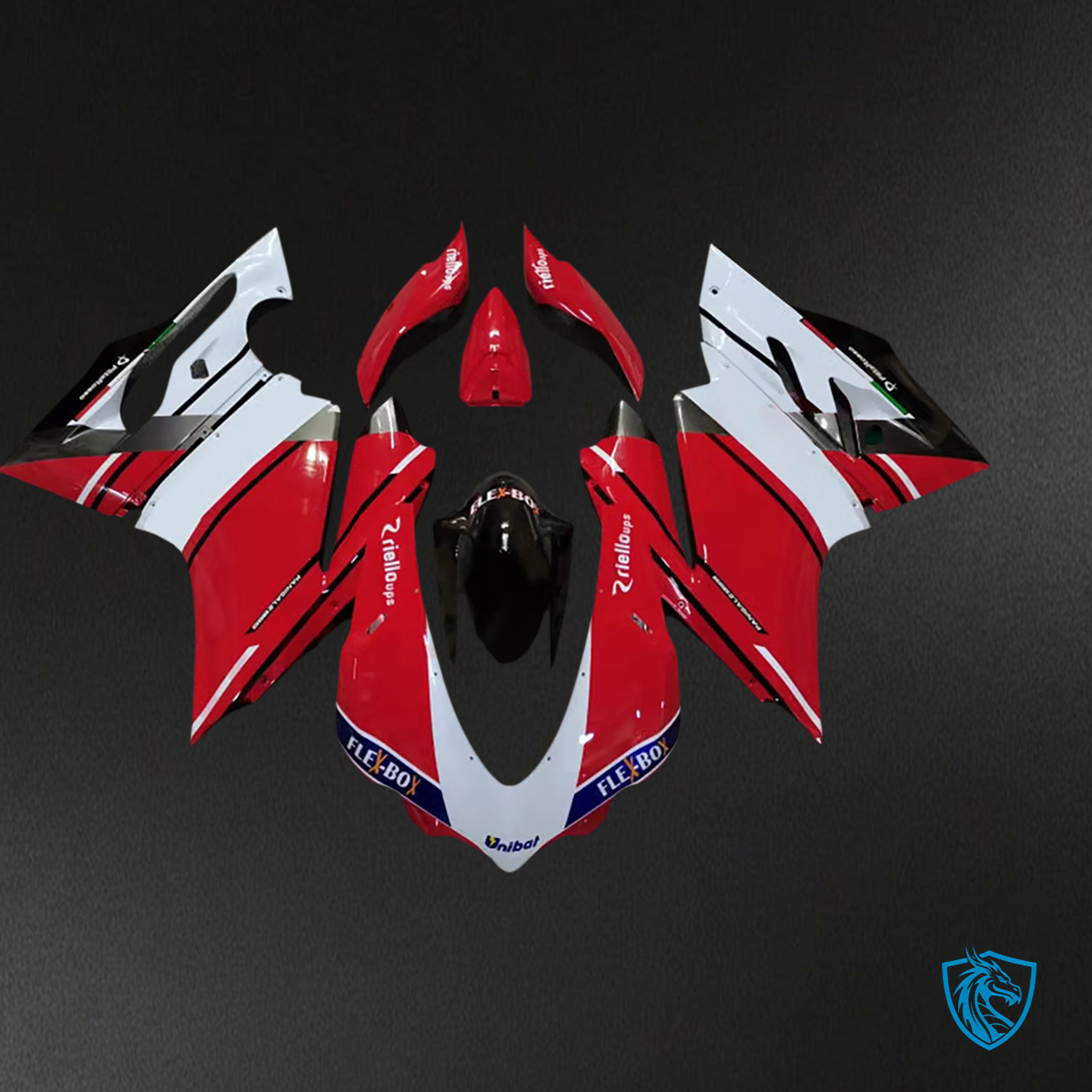Ducati 1299 959 (2015-2020) Red, Black & White - Fairing Kit