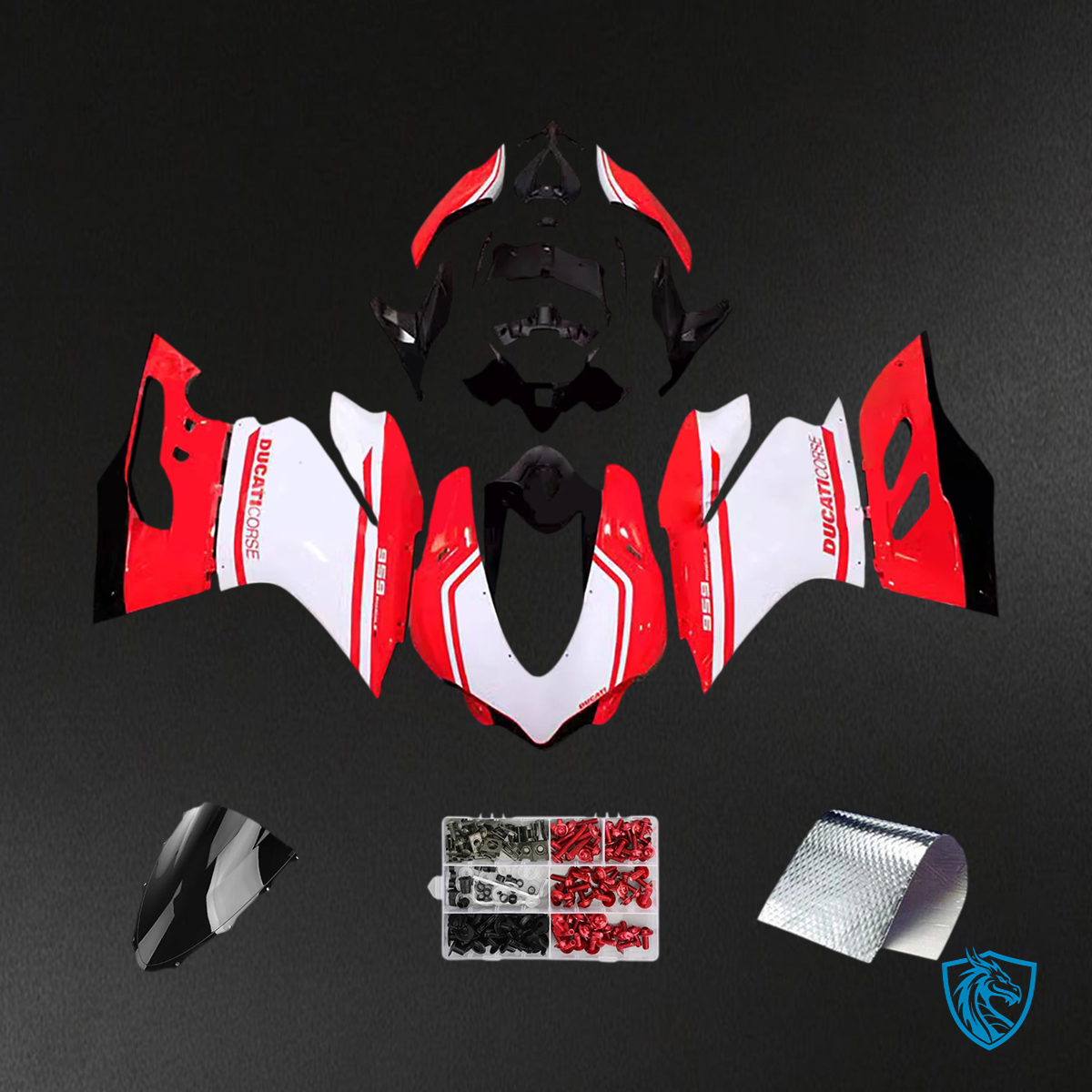 Ducati 1299 959 (2015-2020) Red, White & Black - Fairing Kit