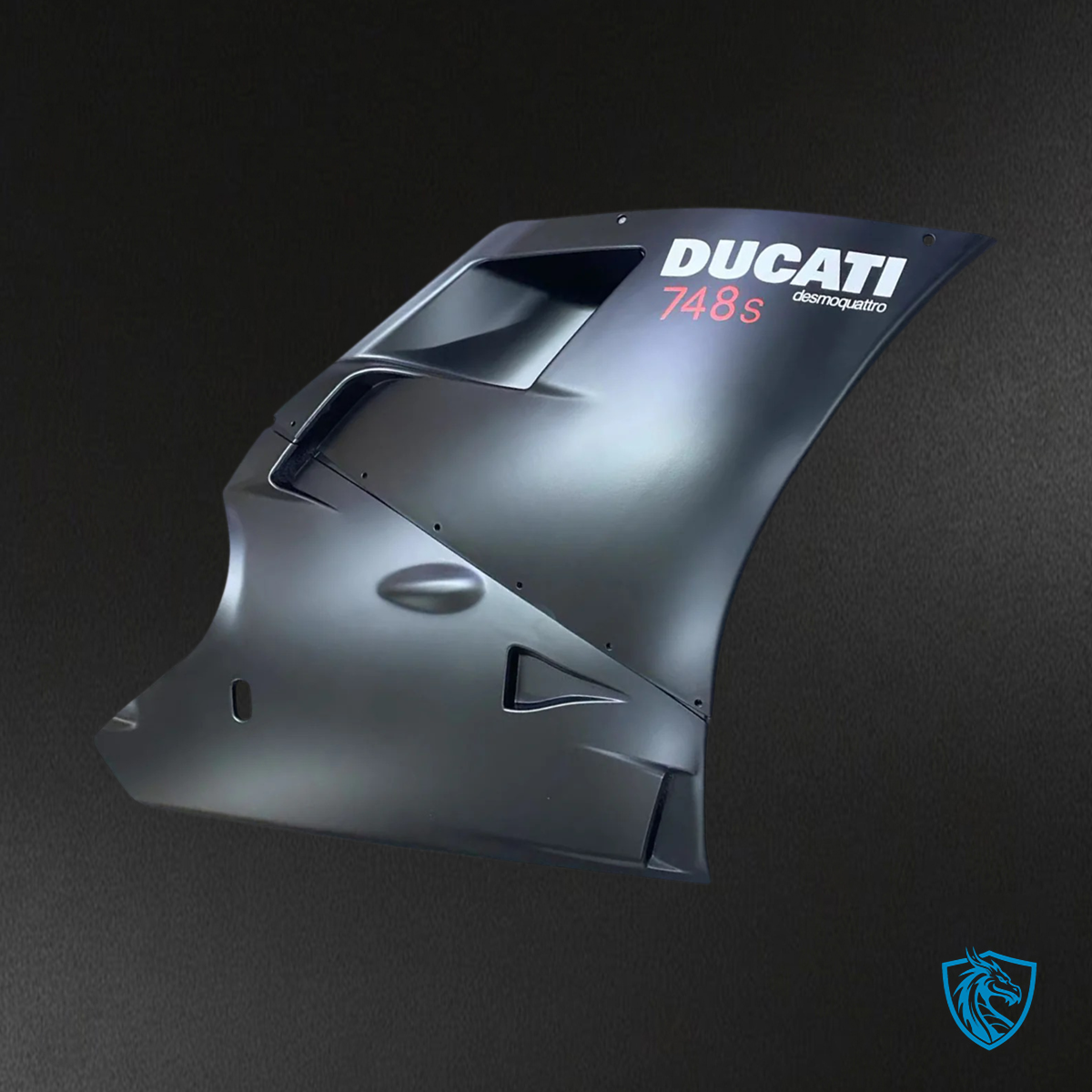 Ducati 996 748 (1996-2002) - Fairing Kit - Black & White - ABS Bodywork