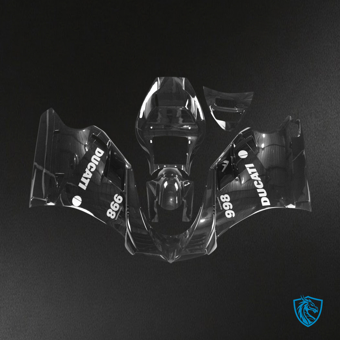 Ducati 996 748 (1996–2002) - Fairing Kit - All Black - ABS Bodywork