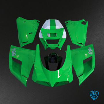 Ducati 748 996 748 916 998 (1993-2005) Glossy Green Motorcycle Fairings Kit - Aftermarket ABS Bodywork