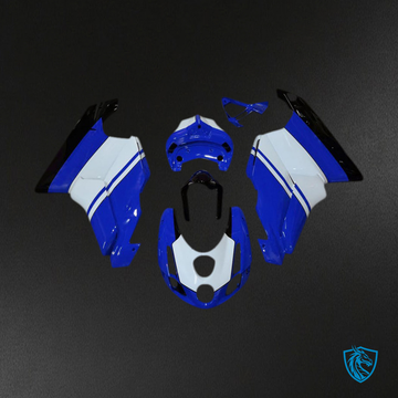 Ducati 749 999 (2003-2004) Glossy Blue & White Motorcycle - Custom ABS Fairing Kit