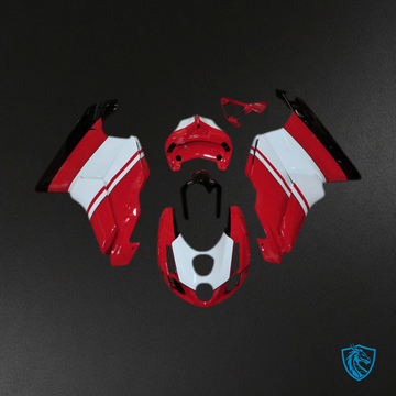 Ducati 749 999 (2003-2004) Red Gloss & White - MERGEment Motorcycle Fairings Kit