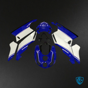 White, Blue & Black