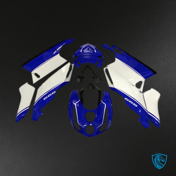 Ducati 749 999 (2003-2004) White, Blue & Black Motorcycle Fairings Kit - Aftermarket ABS Bodywork