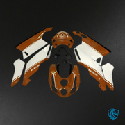 White, Orange & Black