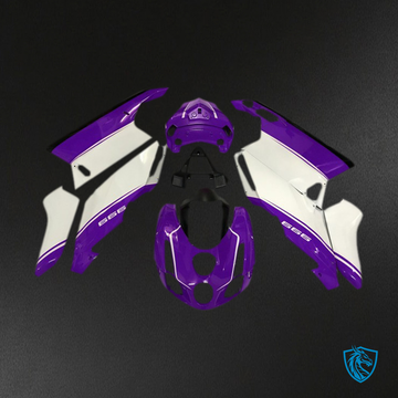 Ducati 749 999 (2003-2004) White, Purple & Black - MERGEment Motorcycle Fairings Kit