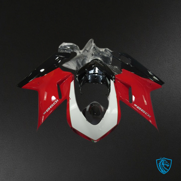 Ducati 848 1098 1198 (2007-2014) Black, Red & White 99 - MERGEment Motorcycle Fairings Kit