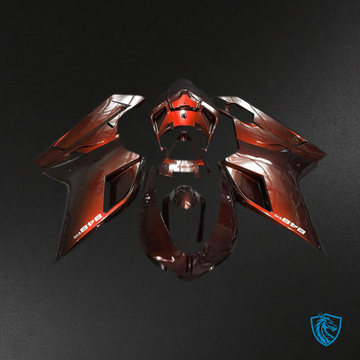 Ducati 848 1098 1198 (2007-2014) Dark Orange Motorcycle Fairings Kit - Aftermarket ABS Bodywork