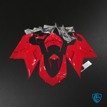 Ducati 848 1098 1198 (2007-2014) Plain Gloss Red Motorcycle Fairings Kit - Aftermarket ABS Bodywork