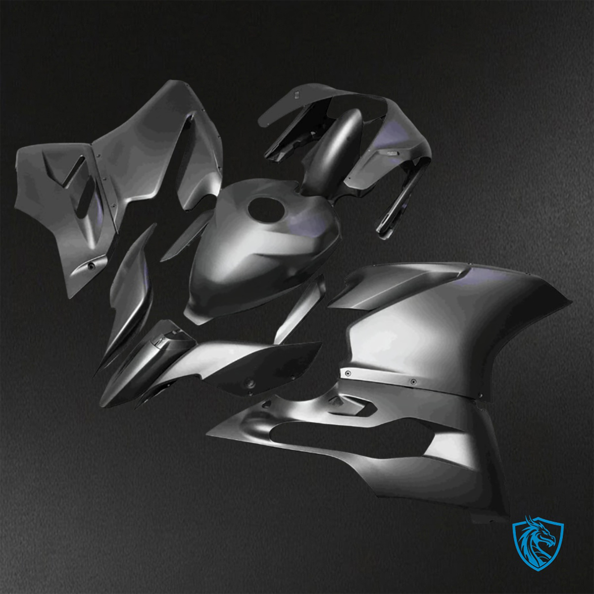 Ducati 959 (2016-2019) Matte Black - Custom ABS Fairing Kit