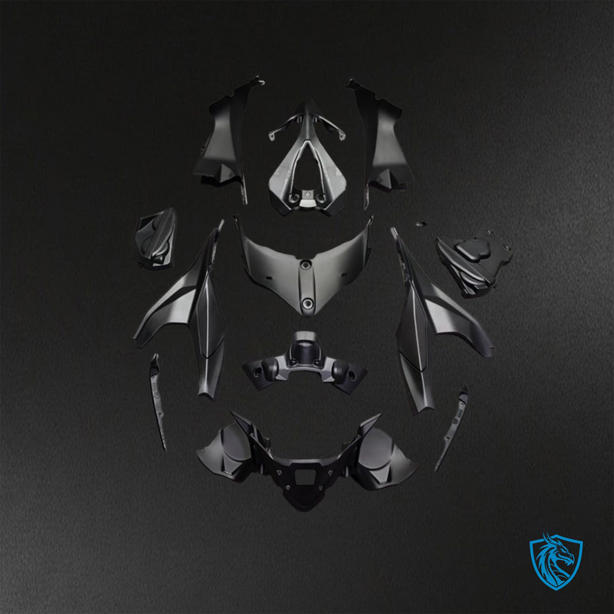 Ducati 959 (2016-2019) Matte White Carbon Fiber ABS Bodywork - Fairings Kit