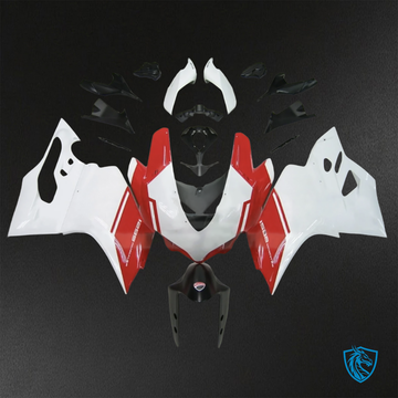 Ducati 959 (2016-2019) Gloss White & Red ABS Bodywork - Fairings Kit