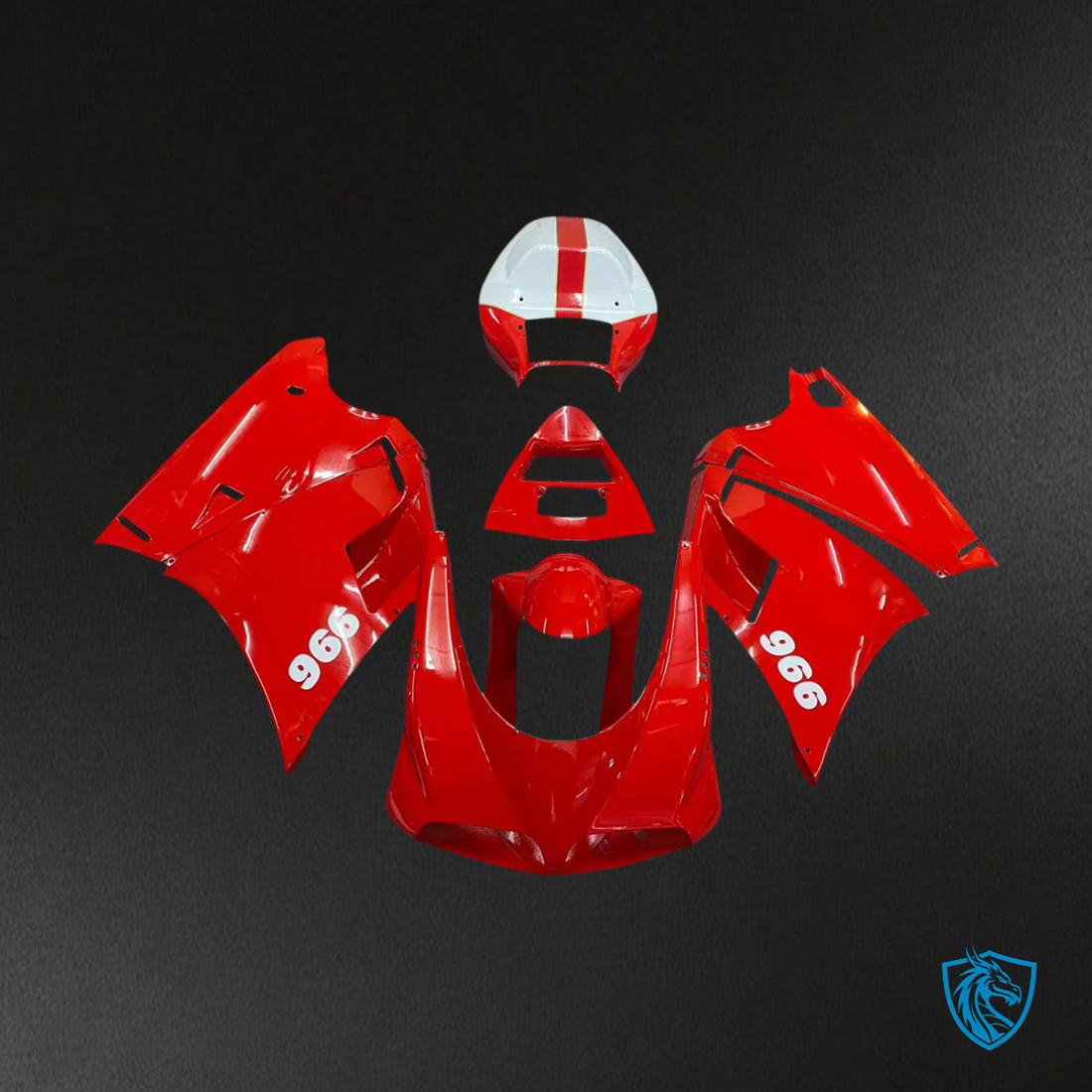 Ducati 996 (1996-2002) - Fairing Kit - Red - ABS Bodywork