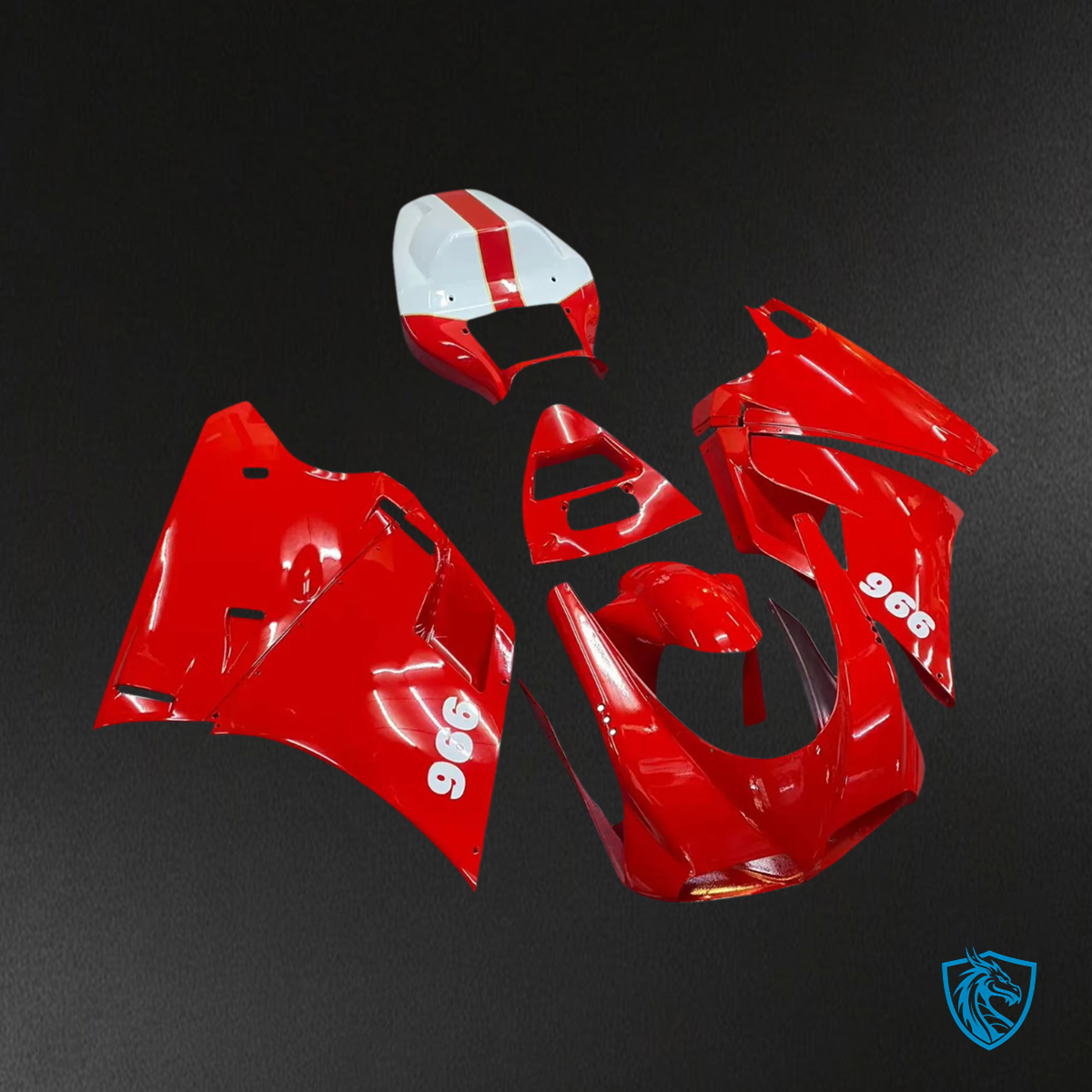 Ducati 996 (1996-2002) - Fairing Kit - Red - ABS Bodywork
