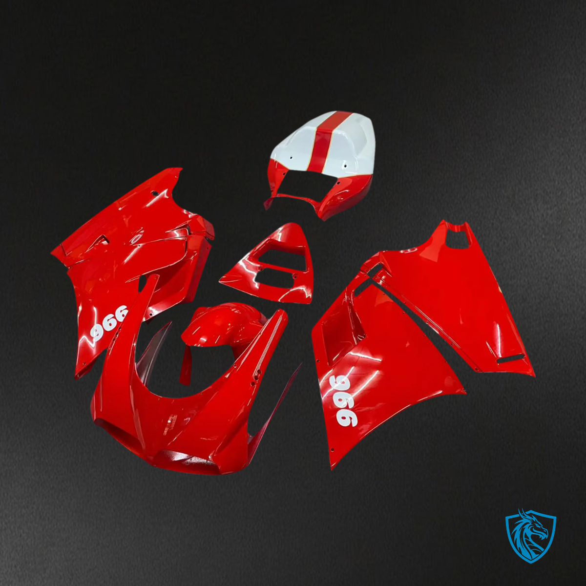 Ducati 996 (1996-2002) - Fairing Kit - Red - ABS Bodywork