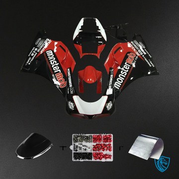 Ducati 996 748 (1996-2002) - Fairing Kit - Red and Black Style 5 - ABS Bodywork
