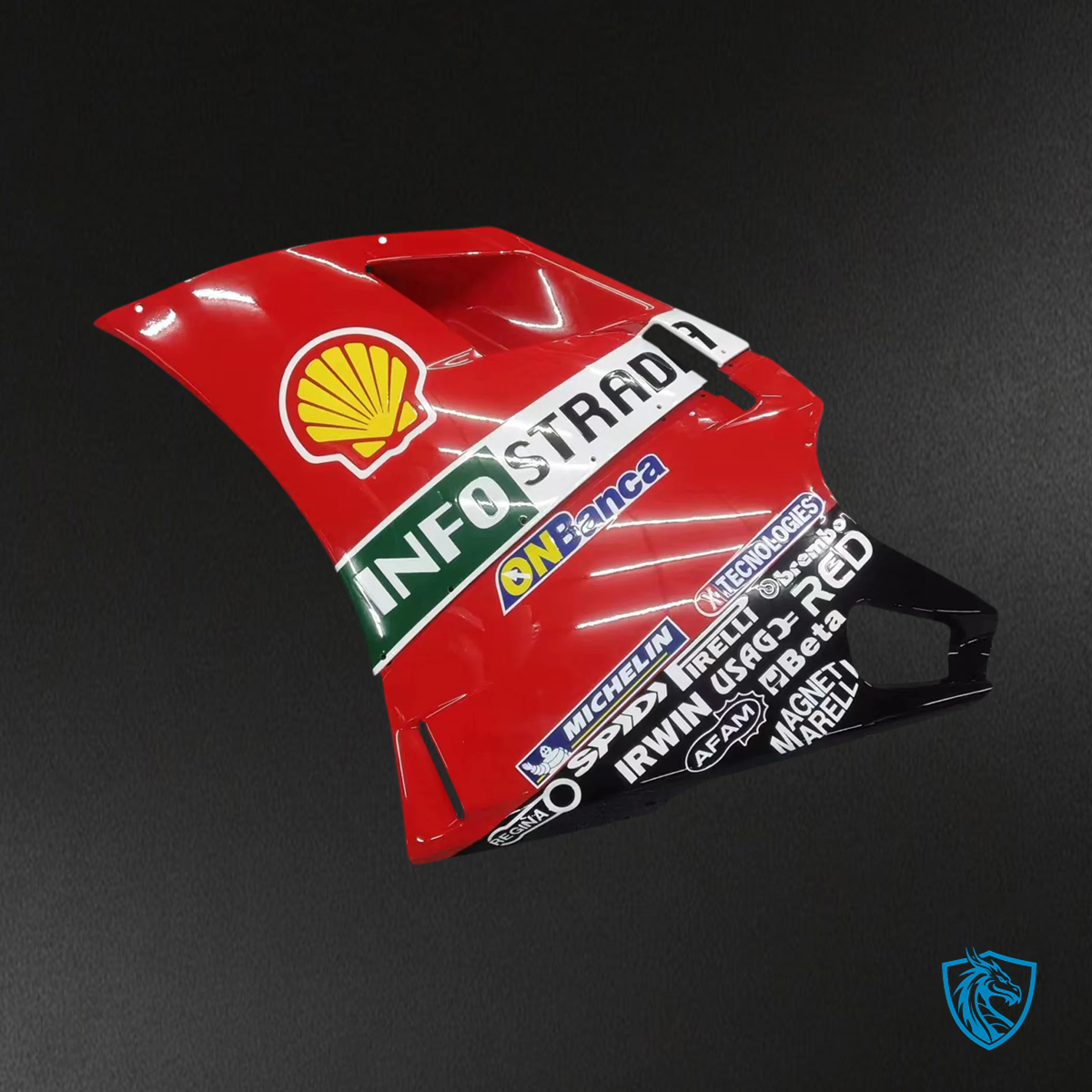 Ducati 996 748 (1996-2002) - Fairing Kit - Red with Logos - ABS Bodywork