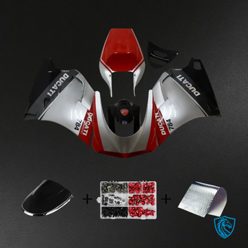 Ducati 996 748 (1996–2002) - Fairing Kit - Red and Grey - ABS Bodywork