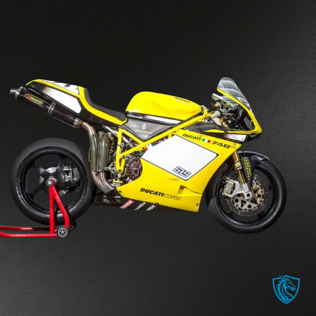 Ducati 996 748 (1996–2002) - Fairing Kit - Yellow and White - ABS Bodywork
