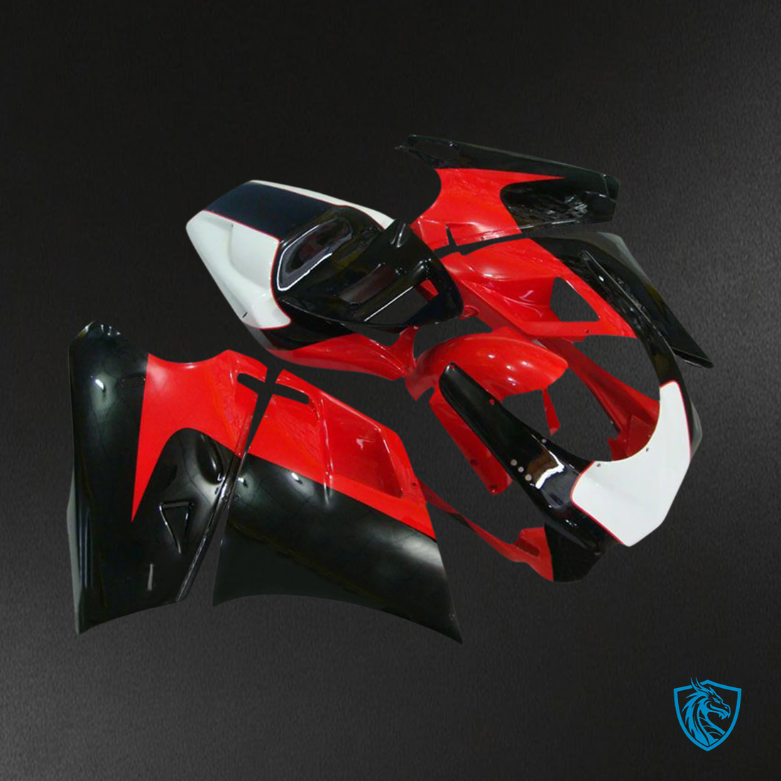 Ducati 996 748 (1996–2002) - Fairing Kit - Red & Black Style 1 - ABS Bodywork