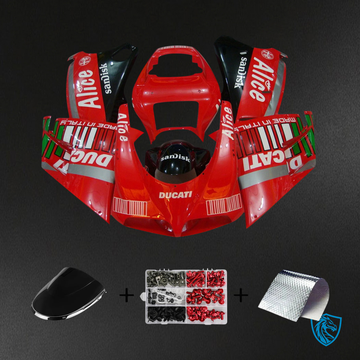 Ducati 996 748 (1996–2002) - Fairing Kit - Red & Black Style 4 - ABS Bodywork