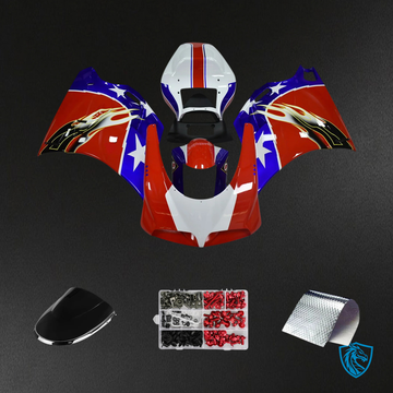 Ducati 996 748 (1996–2002) - Fairing Kit - Red & Blue Style 4 - ABS Bodywork