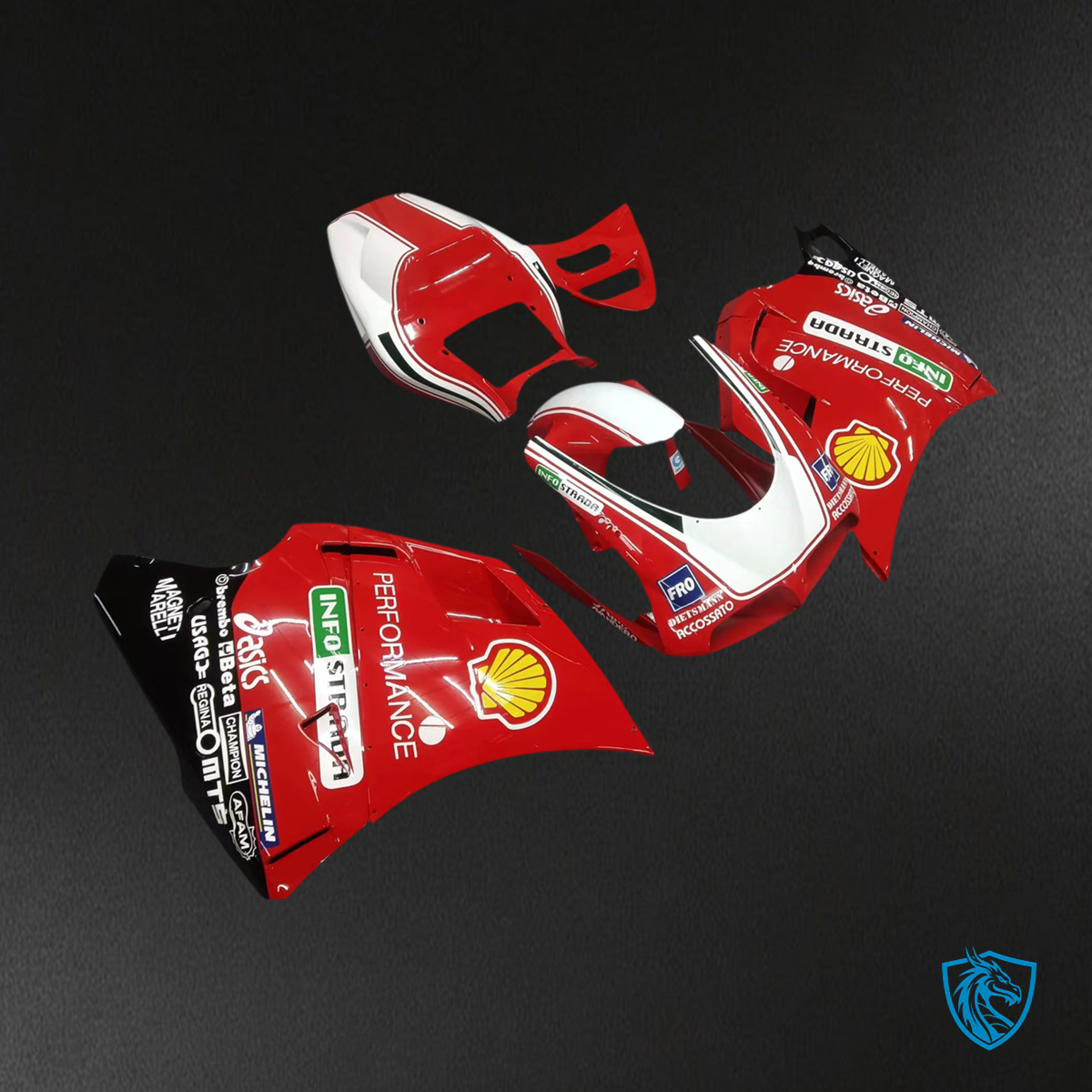 Ducati 996 748 (1996–2002) - Fairing Kit - Red Style 4 - ABS Bodywork