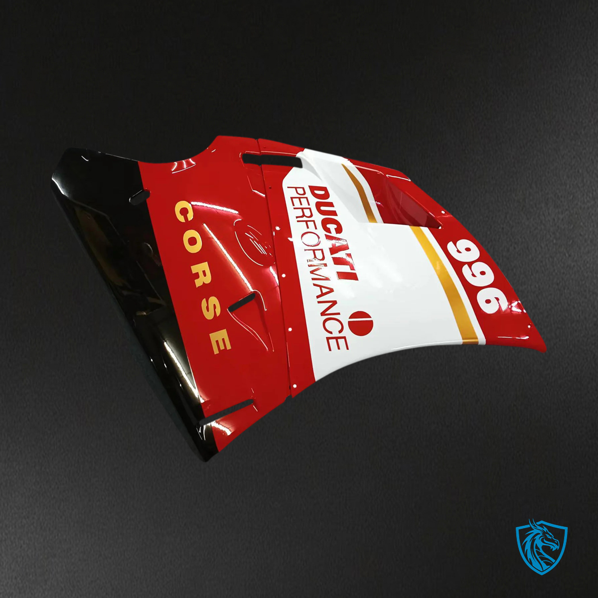 Ducati 996 748 (1996–2002) Fairing Set - Red and White Style 1 - ABS Bodywork