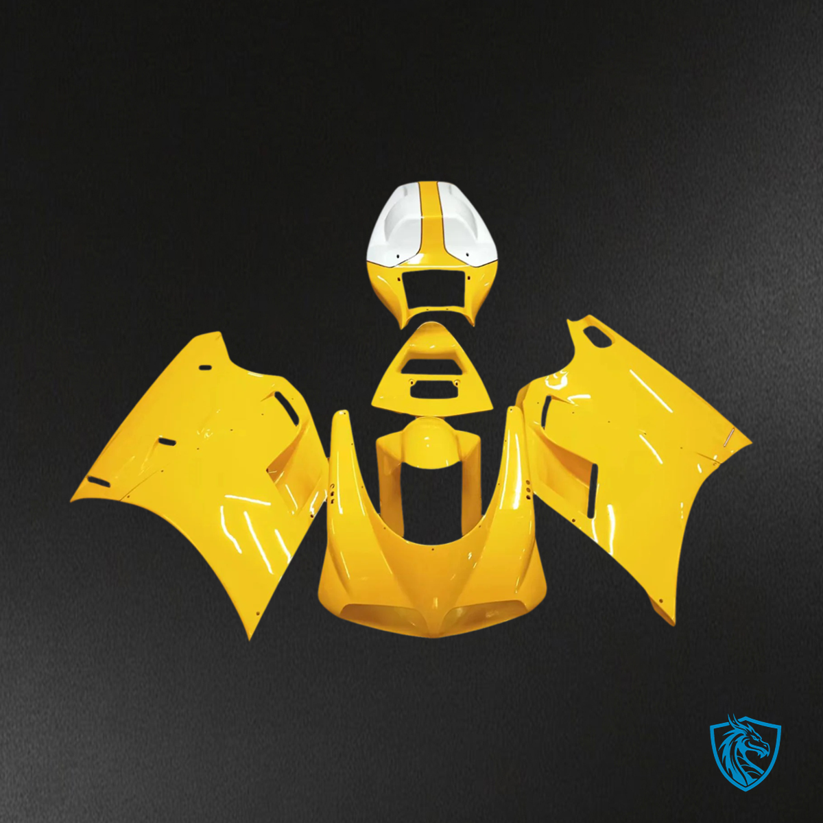 Ducati 996 748 (1996–2002) - Fairing Kit - Yellow - ABS Bodywork