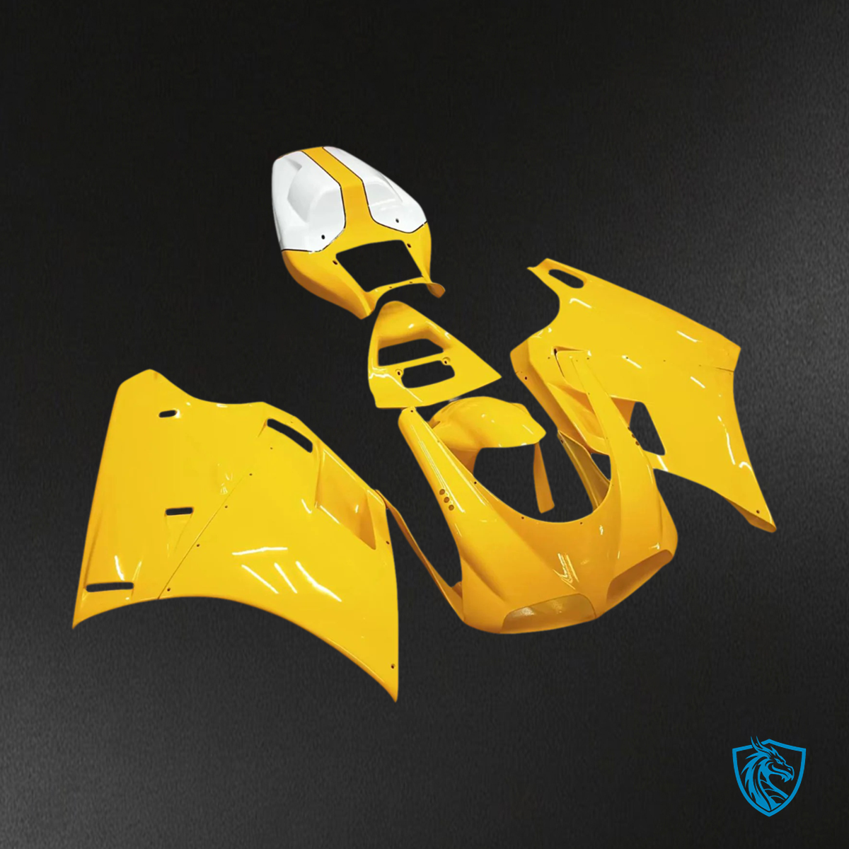 Ducati 996 748 (1996–2002) - Fairing Kit - Yellow - ABS Bodywork