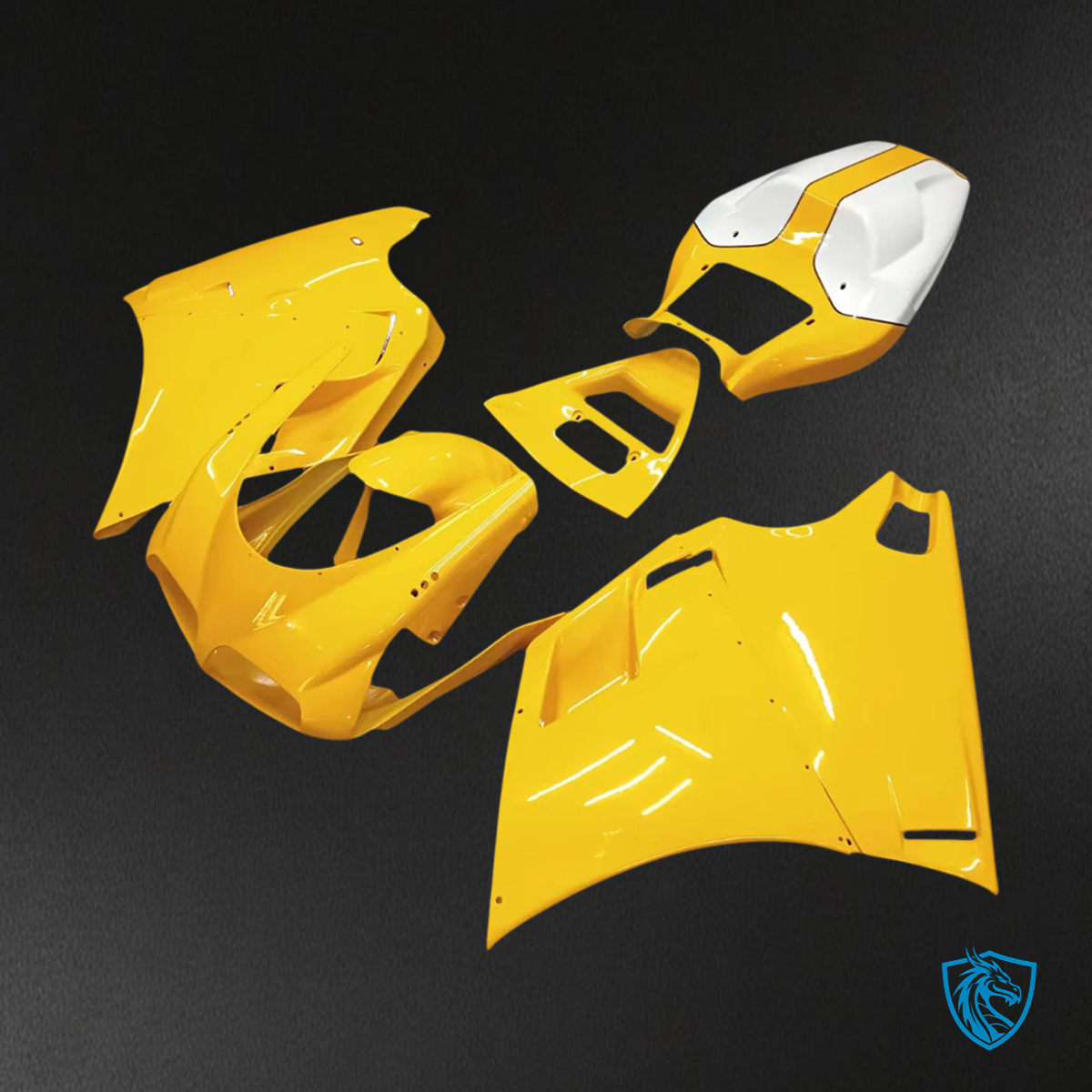 Ducati 996 748 (1996–2002) - Fairing Kit - Yellow - ABS Bodywork