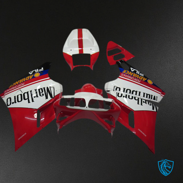 Ducati 996 748 916 998 (1993-2005) White & Red Marlboro Motorcycle - Custom ABS Fairing Kit