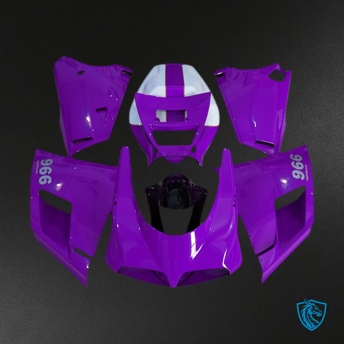Ducati 996 748 916 998 (1993-2005) Gloss Purple - MERGEment Motorcycle Fairings Kit