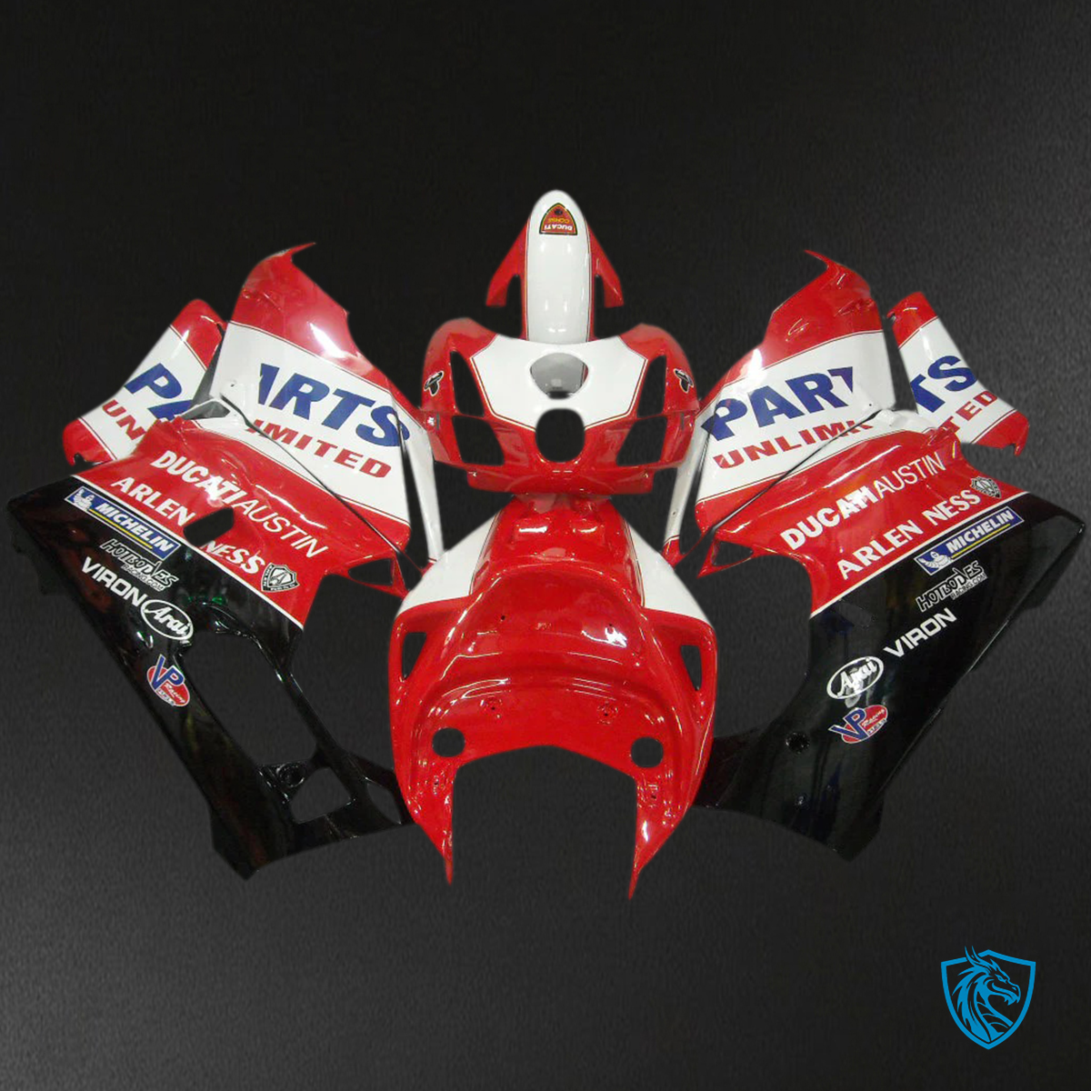 Ducati 999 749 (2003-2004) - Fairing Kit - Red, White and Black - ABS Bodywork