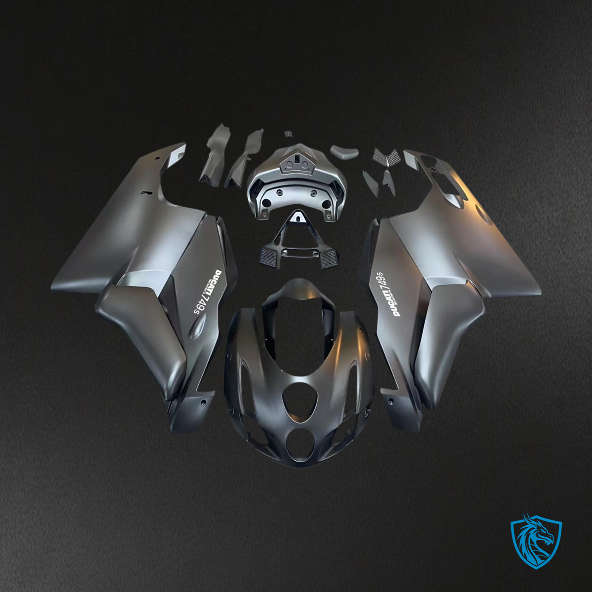 Ducati 999 749 (2003-2004) - Fairing Kit - Matte Black - ABS Bodywork