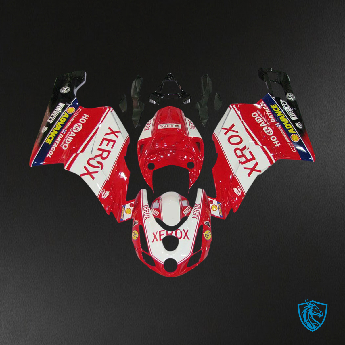 Ducati 999 749 (2003-2004) - Fairing Kit - Red & White Style 11 - ABS Bodywork