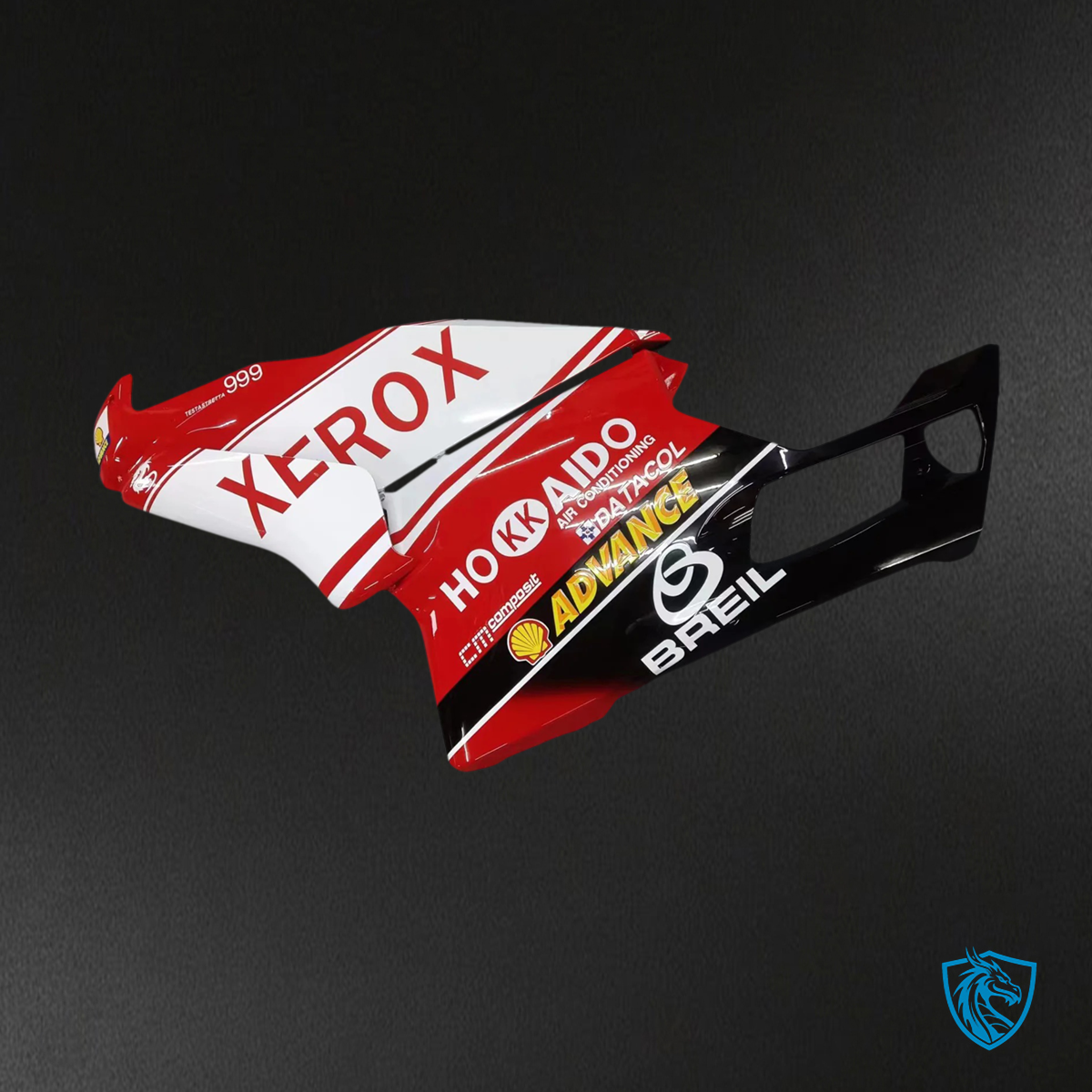 Ducati 999 749 (2003-2004) - Fairing Kit - Red & White with Logo - ABS Bodywork