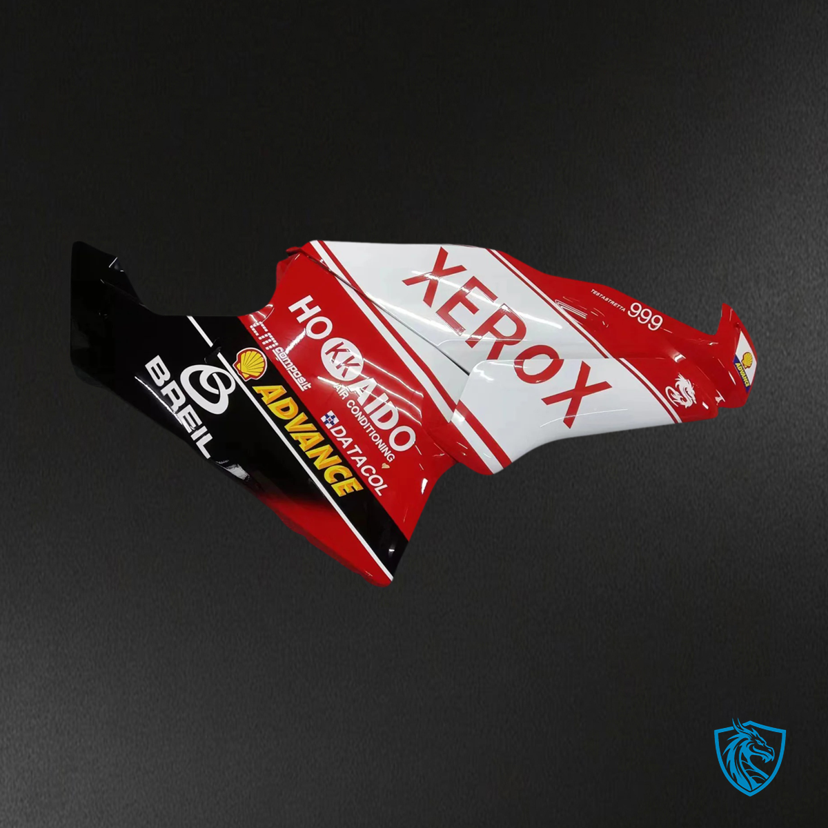Ducati 999 749 (2003-2004) - Fairing Kit - Red & White with Logo - ABS Bodywork