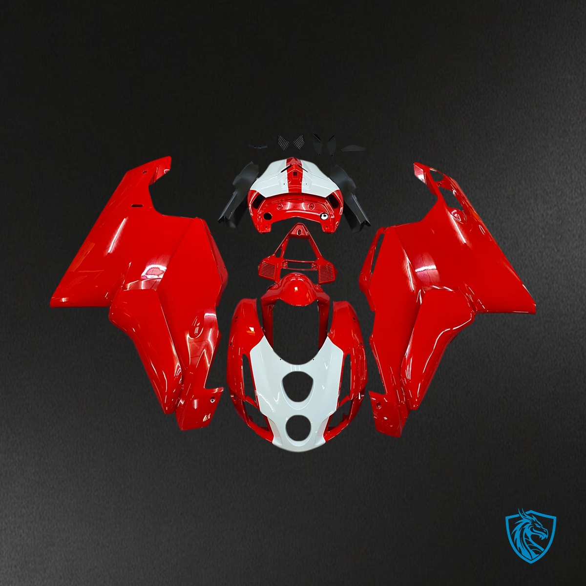 Ducati 999 749 (2003-2004) - Fairing Kit - Red & White Style 15 - ABS Bodywork
