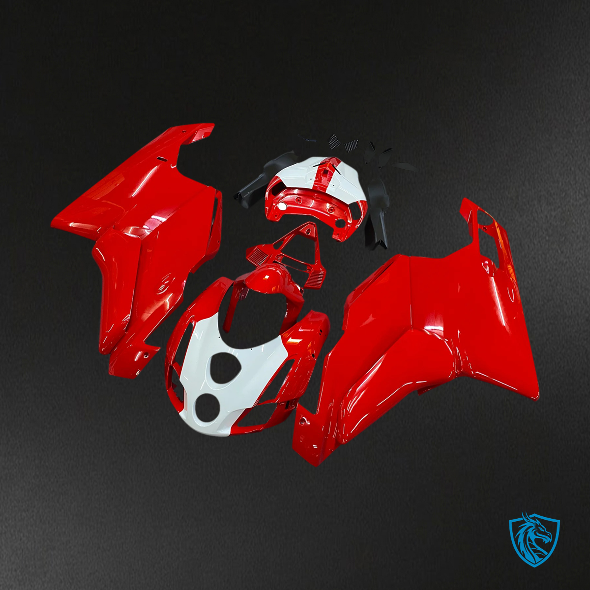 Ducati 999 749 (2003-2004) - Fairing Kit - Red & White Style 15 - ABS Bodywork