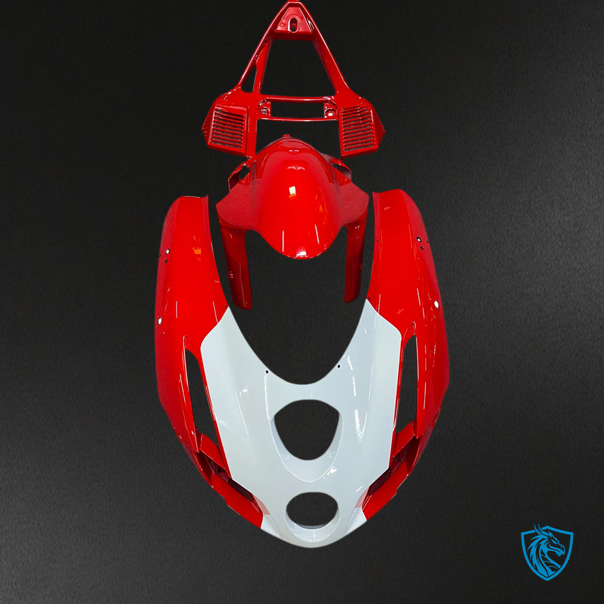 Ducati 999 749 (2003-2004) - Fairing Kit - Red & White Style 15 - ABS Bodywork