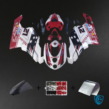 Ducati 999 749 (2003-2004) - Fairing Kit - Red & White Style 5 - ABS Bodywork